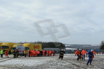 World © Octane Photographic Ltd. BMMC trainee marshals’ fire training day, Donington Park. 26th January 2013. Digital Ref : 0568lw1d7279