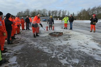 World © Octane Photographic Ltd. BMMC trainee marshals’ fire training day, Donington Park. 26th January 2013. Digital Ref : 0568lw1d7320