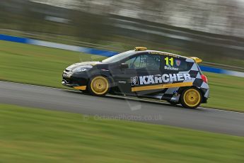 World © Octane Photographic Ltd. Donington Park Un-silenced general test day Friday 15th February 2013. Renault Clio Cup. Simon Belcher - Handy Motorsport with Pyro. Digital Ref : 0575cb1d0334