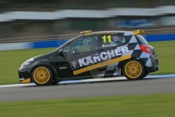 World © Octane Photographic Ltd. Donington Park Un-silenced general test day Friday 15th February 2013. Renault Clio Cup. Simon Belcher - Handy Motorsport with Pyro. Digital Ref : 0575cb1d0425