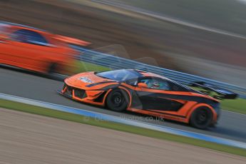 World © Octane Photographic Ltd. Donington Park Un-silenced general test day Friday 15th February 2013. Rhino's Leimer Motorsport Lamborghini Gallardo LP600. Digital Ref : 0575cb1d0721