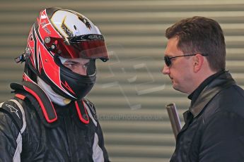 World © Octane Photographic Ltd. Donington Park Un-silenced general test day Friday 15th February 2013. Ivan Taranov with his new JLF Designs helmet for 2013, Scorpio Motorsport – Formula Renault BARC. Digital Ref :  0575cb1d0818