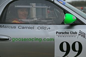 World © Octane Photographic Ltd. Donington Park Un-silenced general test day Friday 15th February 2013. Porsche Club Championship, Porsche Boxster, Marcus Carniel. Digital Ref : 0575cb1d0824