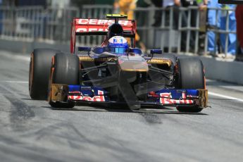 World © 2013 Octane Photographic Ltd. F1 Spanish GP, Circuit de Catalunya - Saturday 11th May 2013 - Qualifying. Toro Rosso STR8 - Daniel Ricciardo. Digital Ref : 0665cb1d1383