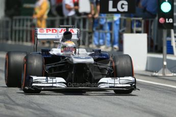 World © 2013 Octane Photographic Ltd. F1 Spanish GP, Circuit de Catalunya - Saturday 11th May 2013 - Qualifying. Williams FW35 - Pastor Maldonado. Digital Ref : 0665cb1d1387