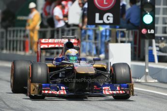 World © 2013 Octane Photographic Ltd. F1 Spanish GP, Circuit de Catalunya - Saturday 11th May 2013 - Qualifying. Toro Rosso STR8 - Jean-Eric Vergne. Digital Ref : 0665cb1d1393