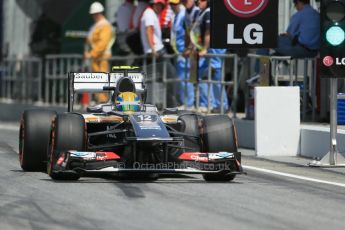 World © 2013 Octane Photographic Ltd. F1 Spanish GP, Circuit de Catalunya - Saturday 11th May 2013 - Qualifying. Sauber C32, Esteban Gutierrez. Digital Ref : 0665cb1d1404