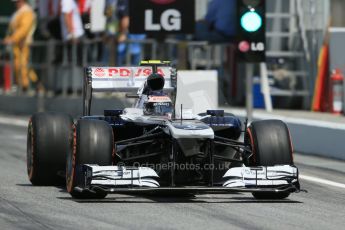 World © 2013 Octane Photographic Ltd. F1 Spanish GP, Circuit de Catalunya - Saturday 11th May 2013 - Qualifying. Williams FW35 - Valtteri Bottas. Digital Ref : 0665cb1d1409