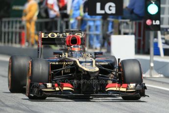 World © 2013 Octane Photographic Ltd. F1 Spanish GP, Circuit de Catalunya - Saturday 11th May 2013 - Qualifying. Lotus F1 Team E21 - Kimi Raikkonen. Digital Ref : 0665cb1d1414