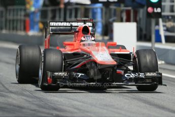 World © 2013 Octane Photographic Ltd. F1 Spanish GP, Circuit de Catalunya - Saturday 11th May 2013 - Qualifying. Marussia MR02 - Jules Bianchi. Digital Ref : 0665cb1d1438