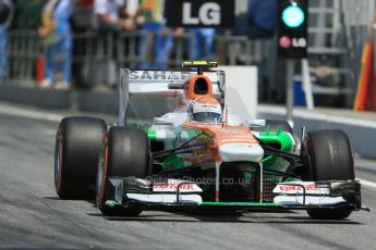 World © 2013 Octane Photographic Ltd. F1 Spanish GP, Circuit de Catalunya - Saturday 11th May 2013 - Qualifying. Force India, VJM06, Adrian Sutil. Digital Ref : 0665cb1d1493