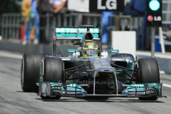 World © 2013 Octane Photographic Ltd. F1 Spanish GP, Circuit de Catalunya - Saturday 11th May 2013 - Qualifying. Mercedes W04 - Nico Rosberg. Digital Ref : 0665cb1d1498