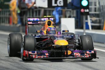 World © 2013 Octane Photographic Ltd. F1 Spanish GP, Circuit de Catalunya - Saturday 11th May 2013 - Qualifying. Infiniti Red Bull Racing RB9 - Mark Webber. Digital Ref : 0665cb1d1530