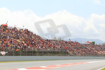 World © 2013 Octane Photographic Ltd. F1 Spanish GP, Circuit de Catalunya - Saturday 11th May 2013 - Qualifying. Atmosphere crowds. Digital Ref : 0665cb7d9109