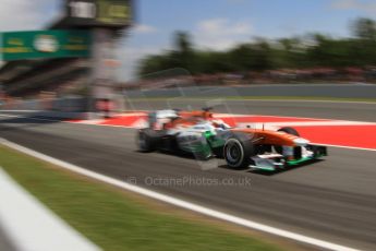 World © 2013 Octane Photographic Ltd. F1 Spanish GP, Circuit de Catalunya - Saturday 11th May 2013 - Qualifying. Force India, VJM06, Paul di Resta. Digital Ref : 0665cb7d9126