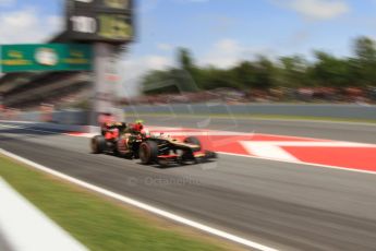 World © 2013 Octane Photographic Ltd. F1 Spanish GP, Circuit de Catalunya - Saturday 11th May 2013 - Qualifying. Lotus F1 Team E21 - Romain Grosjean. Digital Ref : 0665cb7d9133