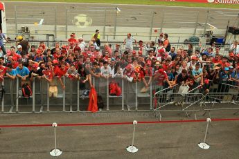 World © Octane Photographic Ltd. F1 Spanish GP Thursday 9th May 2013. Paddock and pitlane. Public pitlane access for driver signings. Digital Ref : 0654cb1d8700