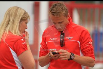 World © Octane Photographic Ltd. F1 Spanish GP Thursday 9th May 2013. Marussia, Max Chilton. Paddock and pitlane. Digital Ref : 0654cb7d8361