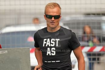 World © Octane Photographic Ltd. F1 Spanish GP Thursday 9th May 2013. Paddock and pitlane. Caterham - Heikki Kovalainen. Digital Ref : 0654cb7d8432