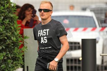 World © Octane Photographic Ltd. F1 Spanish GP Thursday 9th May 2013. Paddock and pitlane. Caterham - Heikki Kovalainen. Digital Ref : 0654cb7d8433