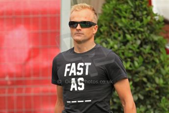 World © Octane Photographic Ltd. F1 Spanish GP Thursday 9th May 2013. Paddock and pitlane. Caterham - Heikki Kovalainen. Digital Ref : 0654cb7d8436