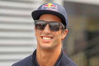 World © Octane Photographic Ltd. F1 Spanish GP Thursday 9th May 2013. Paddock and pitlane. Toro Rosso - Daniel Ricciardo. Digital Ref : 0654cb7d8469