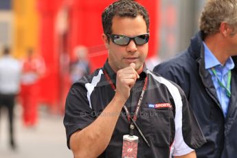 World © Octane Photographic Ltd. F1 Spanish GP Thursday 9th May 2013. Paddock and pitlane. Sky Sports F1 - Ted Kravitz. Digital Ref : 0654cb7d8477