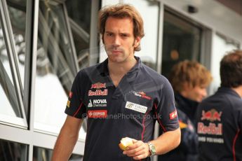 World © Octane Photographic Ltd. F1 Spanish GP Thursday 9th May 2013. Paddock and pitlane. Toro Rosso - Jean-Eric Vergne. Digital Ref : 0654cb7d8479