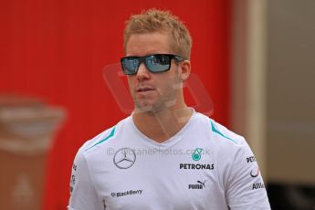 World © Octane Photographic Ltd. F1 Spanish GP Thursday 9th May 2013. Mercedes AMG Petronas - Sam Bird. Paddock and pitlane. Digital Ref : 0654cb7d8531