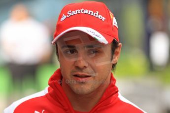 World © Octane Photographic Ltd. F1 Spanish GP Thursday 9th May 2013. Paddock and pitlane. Scuderia Ferrai - Felipe Massa. Digital Ref : 0654cb7d8703
