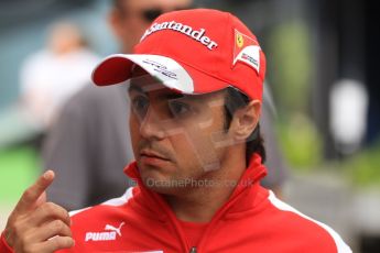 World © Octane Photographic Ltd. F1 Spanish GP Thursday 9th May 2013. Paddock and pitlane. Scuderia Ferrai - Felipe Massa. Digital Ref : 0654cb7d8713