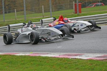 World © Octane Photographic Ltd. Brands Hatch, Race 3, Sunday 24th November 2013. BRDC Formula 4 Winter Series, MSV F4-13,  – Kieran Vernon - Hillspeed and Pietro Fittipaldi – MGR. Digital Ref : 0867cb1d7741
