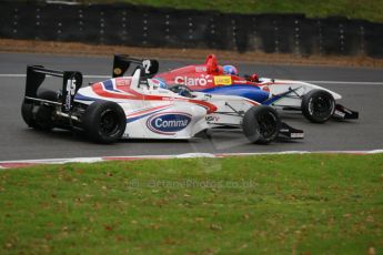 World © Octane Photographic Ltd. Brands Hatch, Race 3, Sunday 24th November 2013. BRDC Formula 4 Winter Series, MSV F4-13, Pietro Fittipaldi – MGR and Will Palmer – HHC Motorsport. Digital Ref : 0867cb1d7763