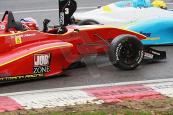 World © Octane Photographic Ltd. Brands Hatch, Race 3, Sunday 24th November 2013. BRDC Formula 4 Winter Series, MSV F4-13, Frederick Johansen – Chris Dittmann Racing (CDR) and Malgosia Rdest – Douglas Motorsport. Digital Ref : 0867cb1d7772