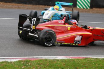 World © Octane Photographic Ltd. Brands Hatch, Race 3, Sunday 24th November 2013. BRDC Formula 4 Winter Series, MSV F4-13, Frederick Johansen – Chris Dittmann Racing (CDR) and Malgosia Rdest – Douglas Motorsport. Digital Ref : 0867cb1d7780