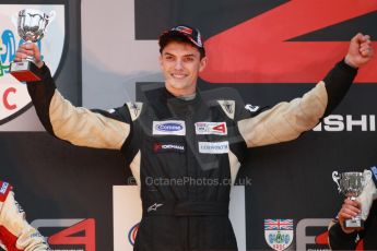 World © Octane Photographic Ltd. Brands Hatch, Race 4 Podium, Sunday 24th November 2013. BRDC Formula 4 Winter Series, MSV F4-13, – Kieran Vernon (1st) - Hillspeed. Digital Ref : 0868cb1d7984