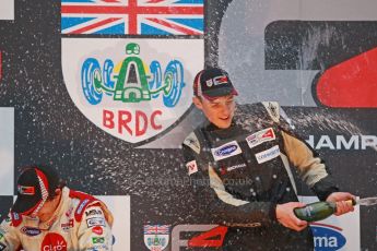 World © Octane Photographic Ltd. Brands Hatch, Race 4 Podium, Sunday 24th November 2013. BRDC Formula 4 Winter Series, MSV F4-13, – Kieran Vernon (1st) - Hillspeed. Digital Ref : 0868cb1d8036