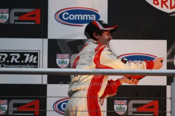 World © Octane Photographic Ltd. Brands Hatch, Race 4 Podium, Sunday 24th November 2013. BRDC Formula 4 Winter Series, MSV F4-13, Pietro Fittipaldi (2nd) – MGR. Digital Ref :