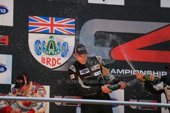 World © Octane Photographic Ltd. Brands Hatch, Race 4 Podium, Sunday 24th November 2013. BRDC Formula 4 Winter Series, MSV F4-13, – Kieran Vernon (1st) - Hillspeed, Pietro Fittipaldi (2nd) – MGR and Sennan Fielding (3rd) – HHC Motorsport. Digital Ref : 0868lw1d8051