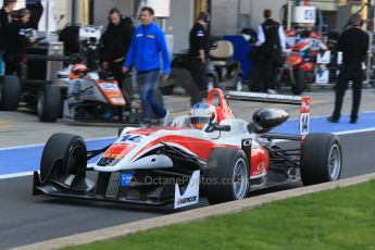 World © Octane Photographic Ltd. FIA European F3 Championship, Silverstone Free Practice 2, UK, Friday 10th April 2015. Fortec Motorsports – Matthew Rao, Dallara F312 – Mercedes-Benzand Motopark – Marcus Pommer, Dallara F312 – Volkswagen. Digital Ref : 1218LB1D5397