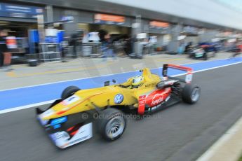 World © Octane Photographic Ltd. FIA European F3 Championship, Silverstone Free Practice 2, UK, Friday 10th April 2015. Jagonya Ayam with Carlin – Gustavo Menezes, Dallara F312 – Volkswagen. Digital Ref : 1218LW1L9154