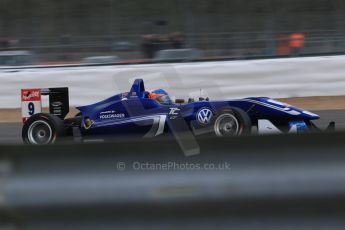 World © Octane Photographic Ltd. FIA European F3 Championship, Silverstone Qualifying 1, UK, Friday 10th April 2015. Carlin – Tatiana Calderon, Dallara F312 – Volkswagen. Digital Ref : 1220LB1D6442
