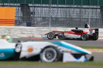 World © Octane Photographic Ltd. FIA European F3 Championship, Silverstone Qualifying 1, UK, Friday 10th April 2015. Prema Powerteam – Lance Stroll, Dallara F312 – Mercedes-Benz and Motopark – Nabil Jeffri, Dallara F312 – Volkswagen. Digital Ref : 1220LB1D6732