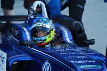 World © Octane Photographic Ltd. FIA European F3 Championship, Silverstone, UK, April 18th 2014 practice sessions. Carlin – Dallara F312 Volkswagen – Jordan King. Digital Ref : 0906lb1d0661