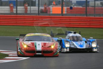 World © Octane Photographic Ltd. FIA World Endurance Championship (WEC), 6 Hours of Silverstone Free Practice 1, UK, Friday 10th April 2015. AF Corse – Ferrari F458 Italia GT2 - LMGTE Am – Francois Perrodo, Emmanuel Collard and Rui Aguas and KCMG – Oreca 05 – LMP2 – Matthew Howson, Richard Bradley and Nick Tandy. Digital Ref : 1219LB1D5452