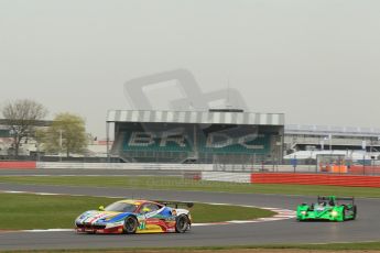 World © Octane Photographic Ltd. FIA World Endurance Championship (WEC), 6 Hours of Silverstone Free Practice 1, UK, Friday 10th April 2015. AF Corse – Ferrari F458 Italia GT2 - LMGTE Pro – Davide Rigon and James Calado and Extreme Speed Motorsports (ESM) - HPD ARX03b – LMP2 – Scott Sharp, Ryan Dalziel and David Heinemeier-Hansson. Digital Ref : 1219LW1L9550