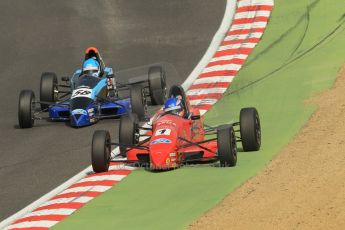 World © Octane Photographic Ltd. British Formula Ford – Brands Hatch, September 2nd 2011. Jamun Racing - Jeroen Slaghekke and Rendez-Vous Racing / Enigma Motorsport - Linton Stutely - Mygale SJ07. Digital Ref : 0875cb1d1598