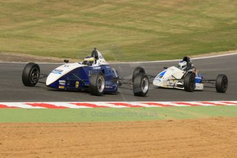 World © Octane Photographic Ltd. British Formula Ford – Brands Hatch, September 2nd 2011. Fluid Motorsport - Matt Rao and JTR - Geoff Uhrhane. Digital Ref : 0875cb7d1575