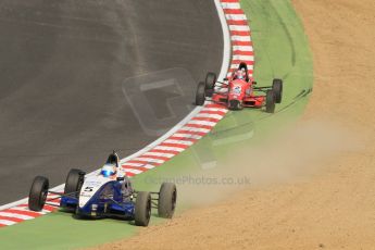 World © Octane Photographic Ltd. British Formula Ford – Brands Hatch, September 2nd 2011. Fluid Motorsport - Matt Parry and Jamun Racing - Scott Malvern. Digital Ref : 0875cb7d1576