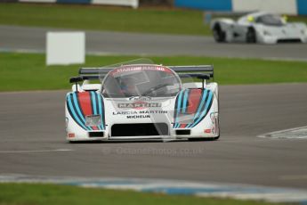 © Octane Photographic Ltd. 2012 Donington Historic Festival. Group C sportscars, qualifying. Lancia LC2 - Rupert Clevely. Digital Ref : 0320cb1d8683